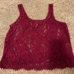 Lace tank top